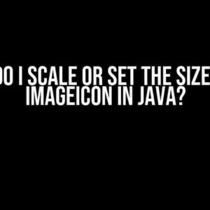 How do I scale or set the size of an ImageIcon in Java?