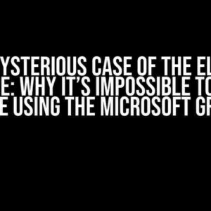 The Mysterious Case of the Elusive Message: Why it’s Impossible to Send a Message using the Microsoft Graph API