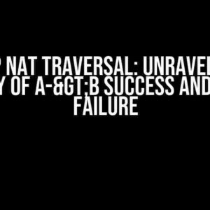 UDP P2P NAT Traversal: Unraveling the Mystery of A->B Success and B->A Failure