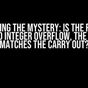 Unmasking the Mystery: Is the Rule for Unsigned Integer Overflow, the Carry in Matches the Carry Out?